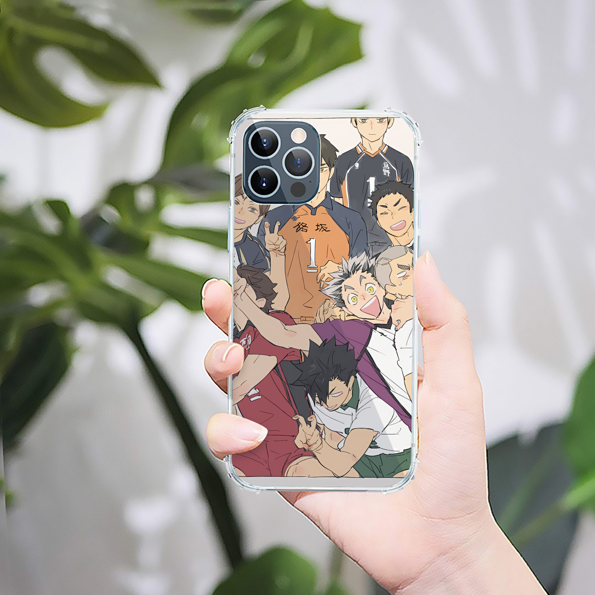 （画像用） ハイキュー!! Haikyu!! 【iPhone 12シリーズ対応】透明スマホケース（クリアソフトケース）